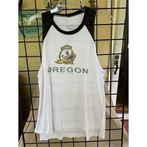 Women’s Blue 84 University of Oregon Ducks Mascot sleeveless muscle tank sz smal